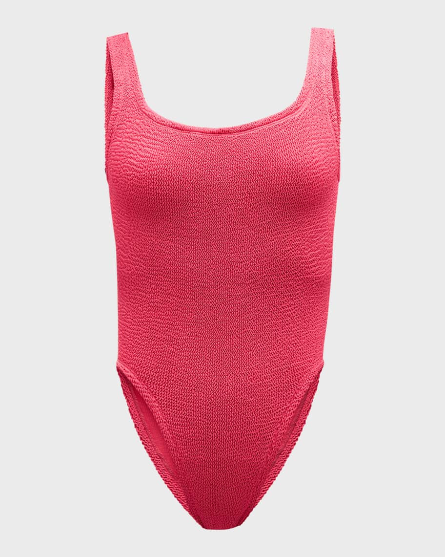 Square-Neck One-Piece Swimsuit | Neiman Marcus