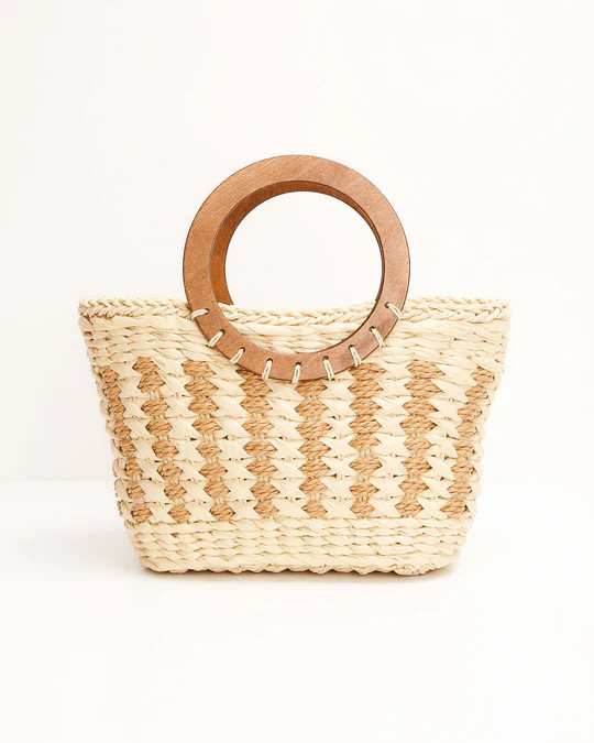 Sandy Shores Woven Basket Tote | VICI