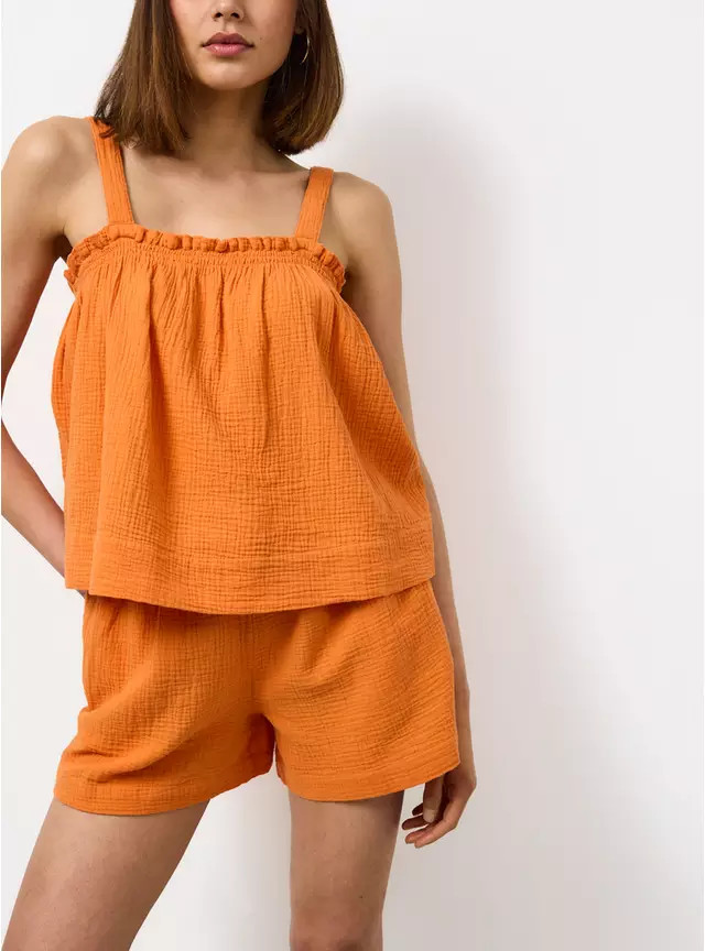 Buy Orange Double Cloth Shorts 24 | Loungewear | Tu | Tu Clothing