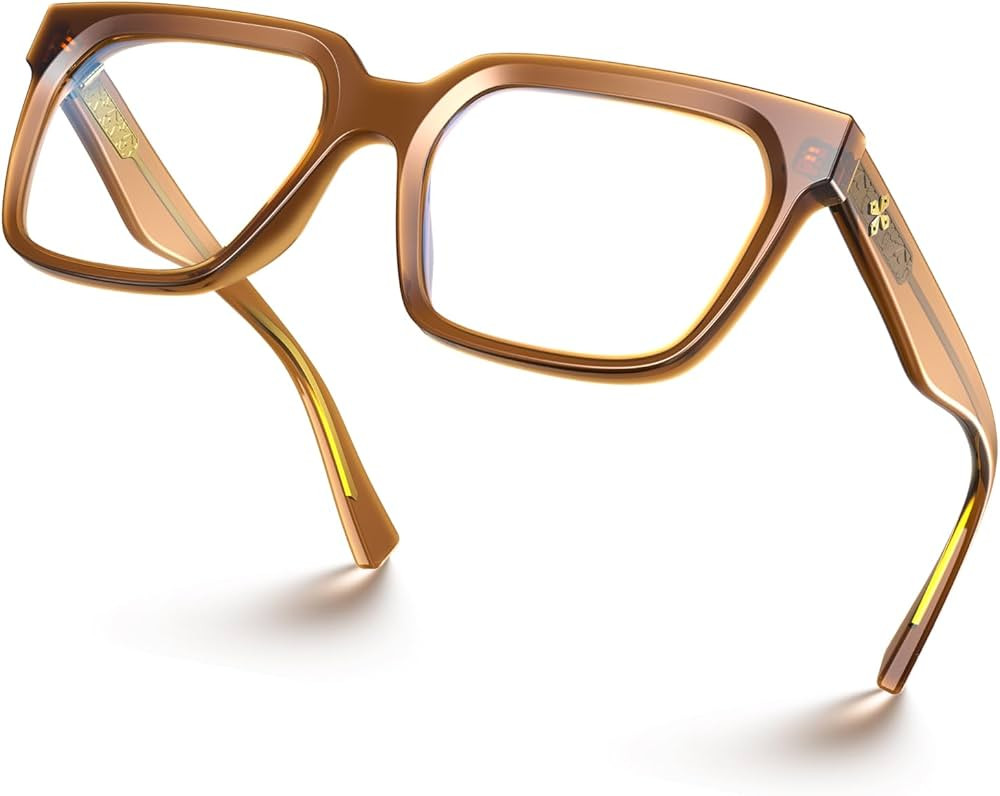 VISOONE Rectangle TR90 Blue Light Blocking Glasses Computer Eyewear with Preppy Look for Women an... | Amazon (US)