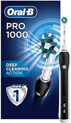 Oral-B 1000 CrossAction Electric Toothbrush, Black, Powered by Braun | Amazon (US)