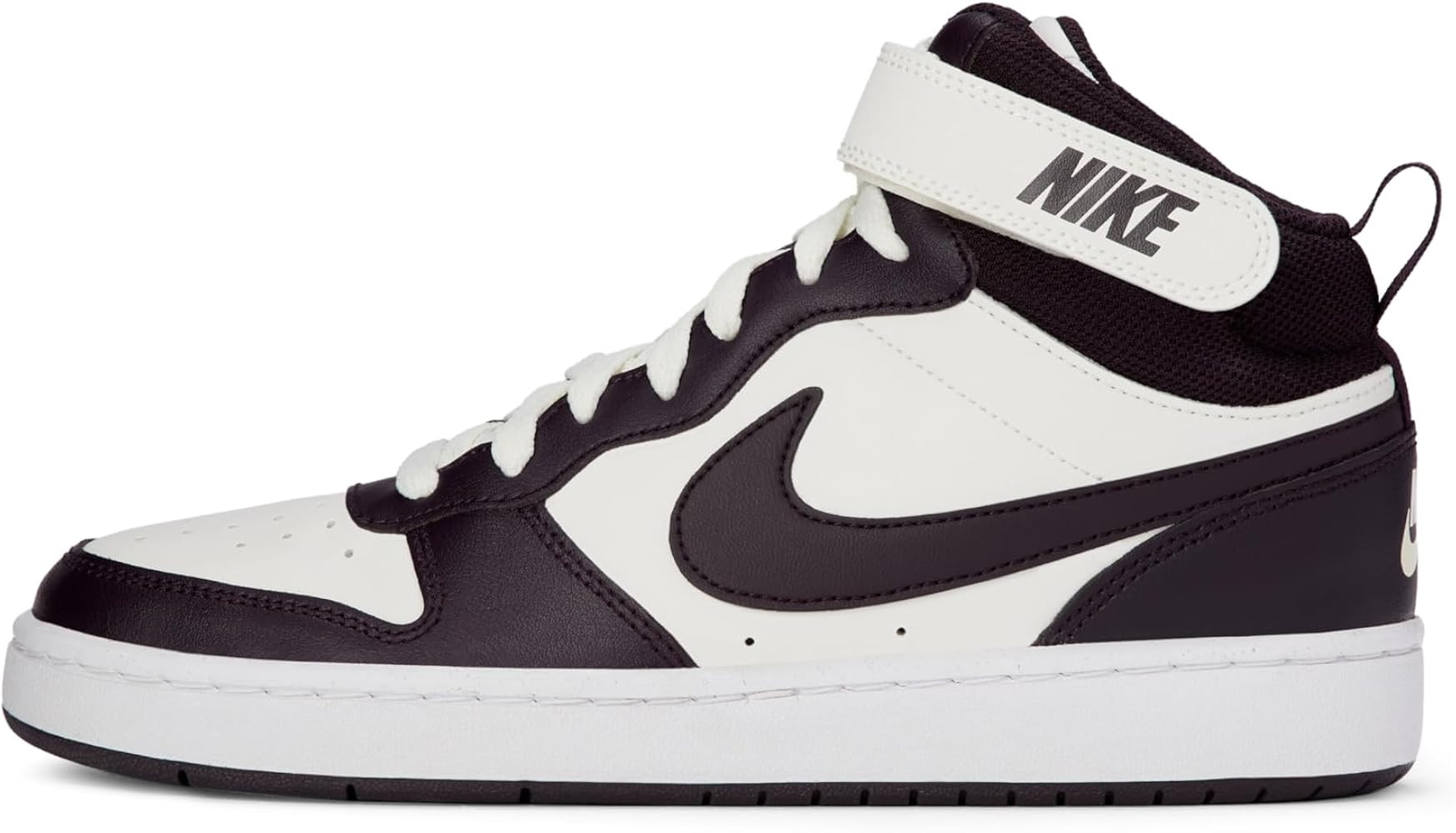 Amazon.com | Nike Big Kid's Court Borough Mid 2 Shoes, Sail/Burgundy Ash-White, 5Y | Sneakers | Amazon (US)