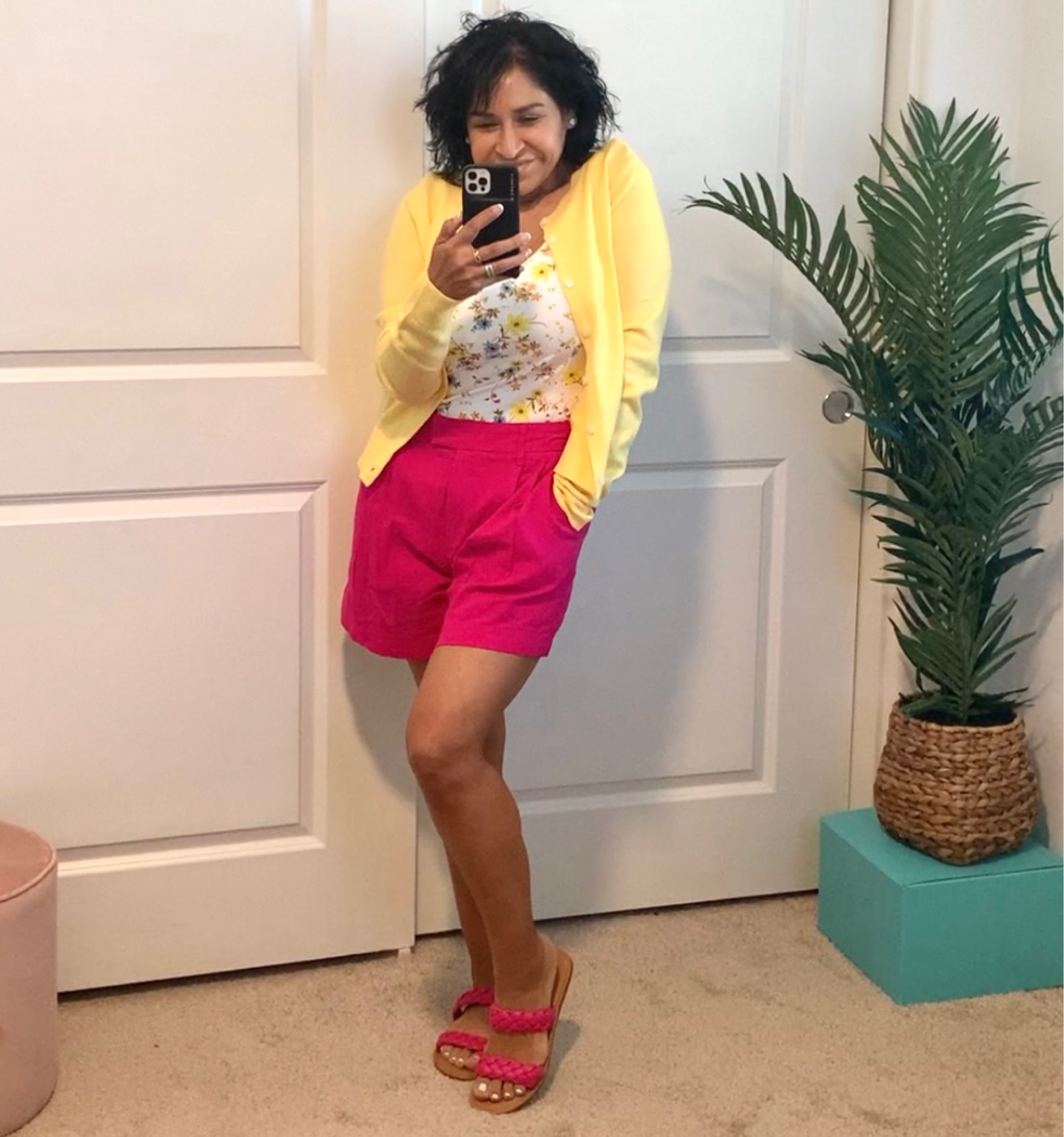 #easter #festival #spring #picnic #party #barbecue #momstyle #hotpink #yellow #floralbodysuit #yellowcardigan #pinksandals #fuschia #brightcolors #pinkshoes #arizonastyle #petitestyle #desertstyle #brightcolors 

#LTKshoecrush #LTKFestival #LTKSeasonal