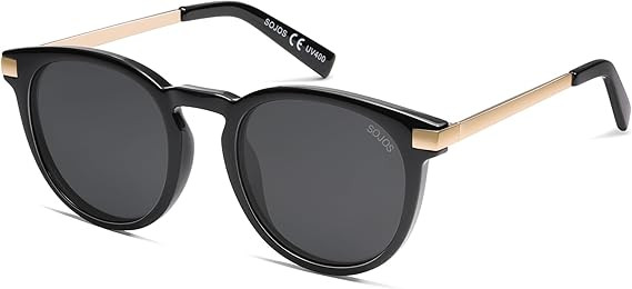 SOJOS Retro Round Polarized Sunglasses Womens Mens Classic Vintage Trendy Sunnies SJ2368 | Amazon (US)