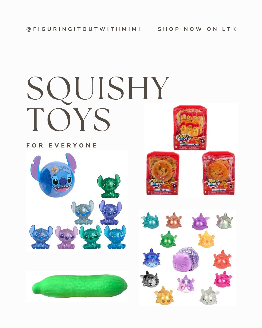 Squishy toys are super popular right now!  I find them to be so satisfying. 

#squishy #toys #squishytoys

#LTKBaby #LTKKids #LTKselfcare