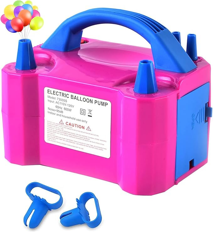 SMAYDA Electric Air Balloon Pump, Portable Dual Nozzle Electric Balloon Inflator/Blower for Party... | Amazon (US)