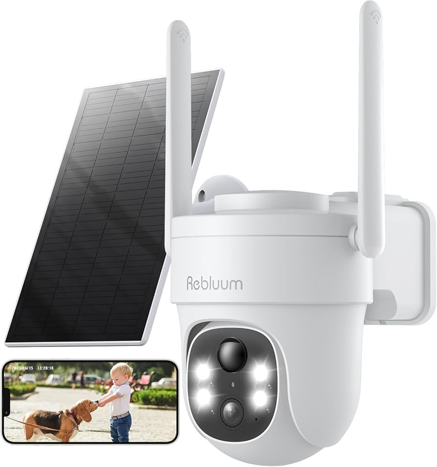 Security Camera Wireless Outdoor, 5MP Solar Camera Outdoor Wireless, Battery Powered 360°PTZ Cam... | Amazon (US)