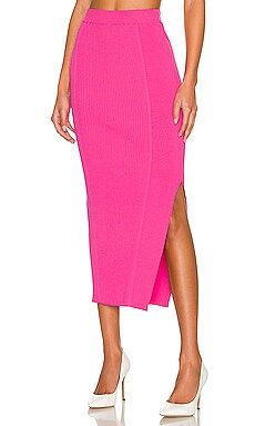 Central Park West Simone Bodycon Skirt in Pink from Revolve.com | Revolve Clothing (Global)