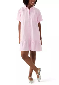 Crown & Ivy™ Women's Flounce Hem Shirtdress | Belk