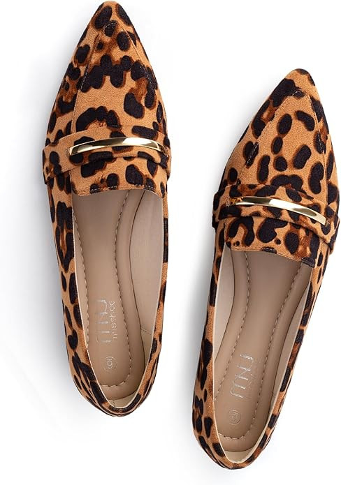 MUSSHOE Loafers for Women Pointed Toe: Dressy Gold Bit Flats, Suede BusinessCasual Slip On Shoes ... | Amazon (US)
