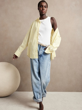 Fitted Ribbed Tank | Banana Republic (US)