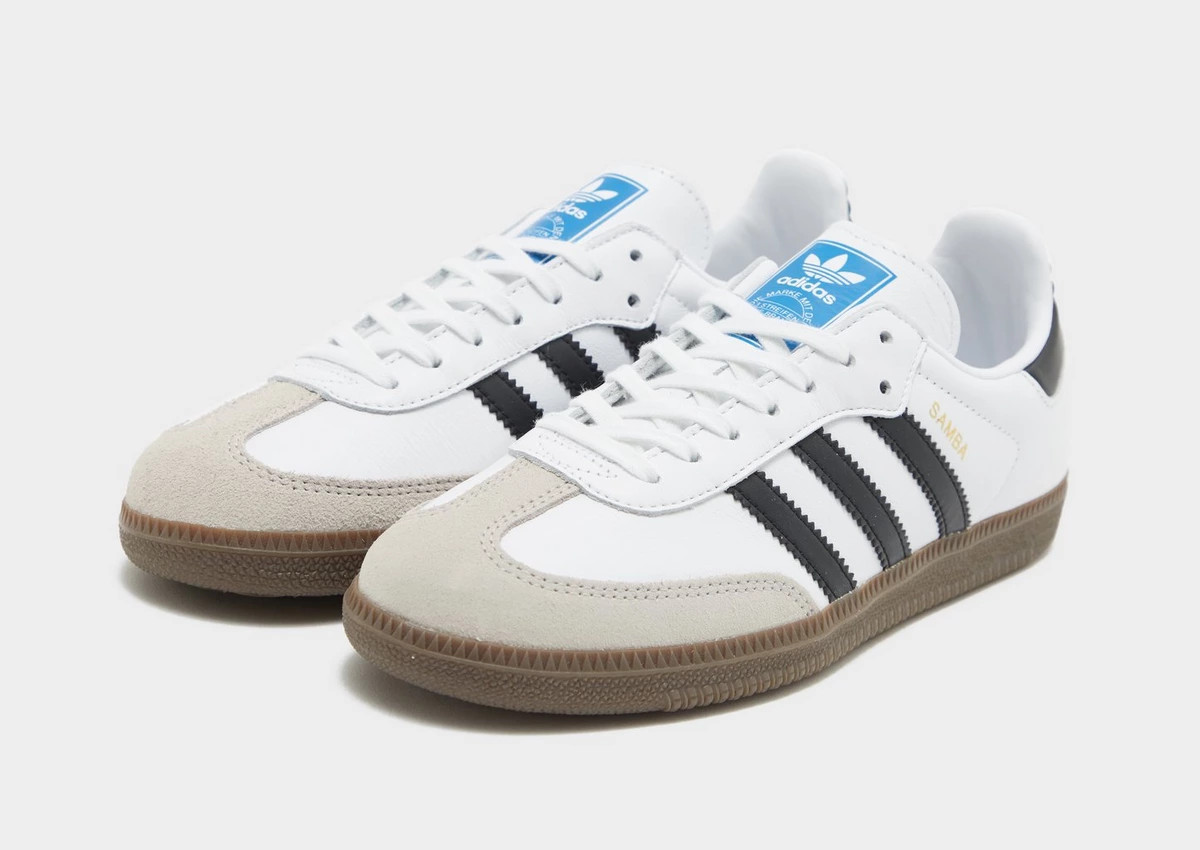 White adidas Originals Samba OG Junior | JD Sports UK | JD Sports (UK)