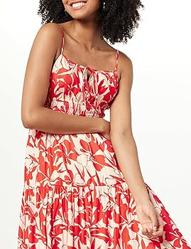 The Drop Women's Tavia Tie-Front Tiered Maxi Dress | Amazon (US)