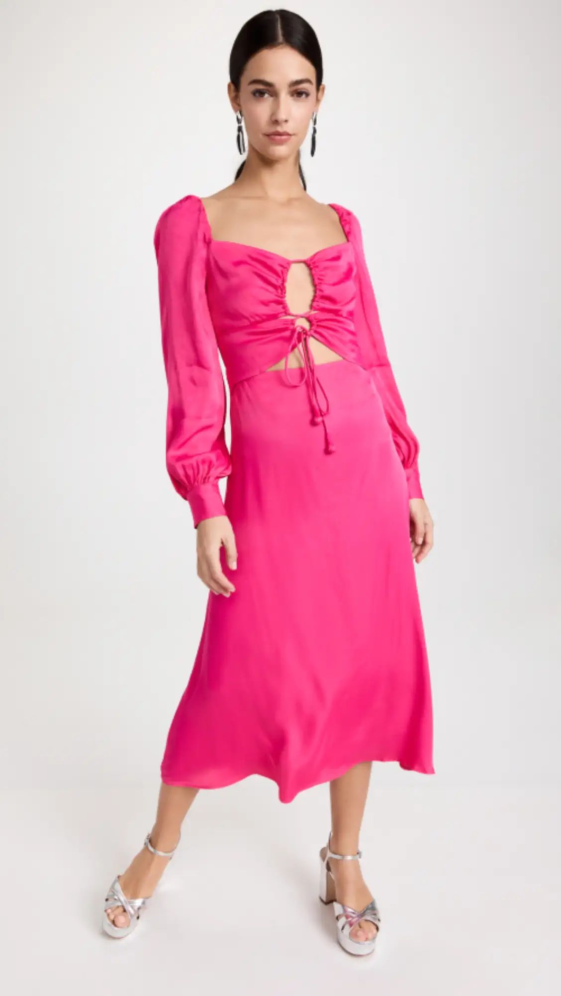 Pink Cutout Maxi Dress | Shopbop