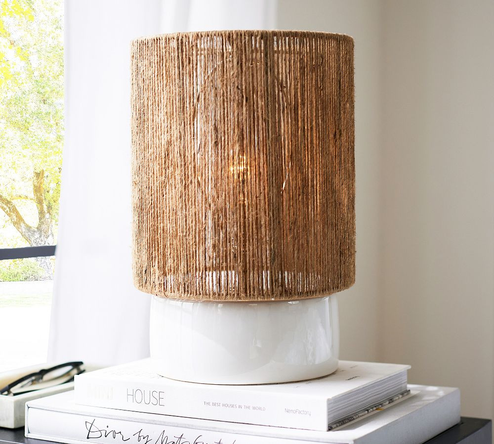 Camden Abaca Table Lamp | Pottery Barn (US)