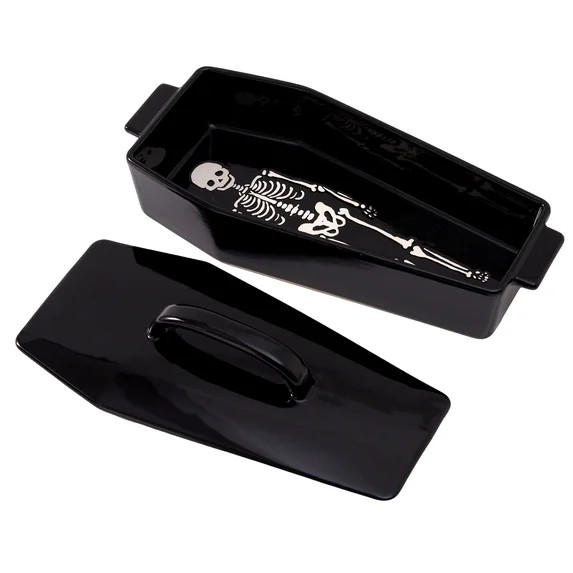 WTC Coffin Figural Stoneware Bake & Serve Dish With Lid, Ceramic Coffin Bake Pan with Cover | Walmart (US)
