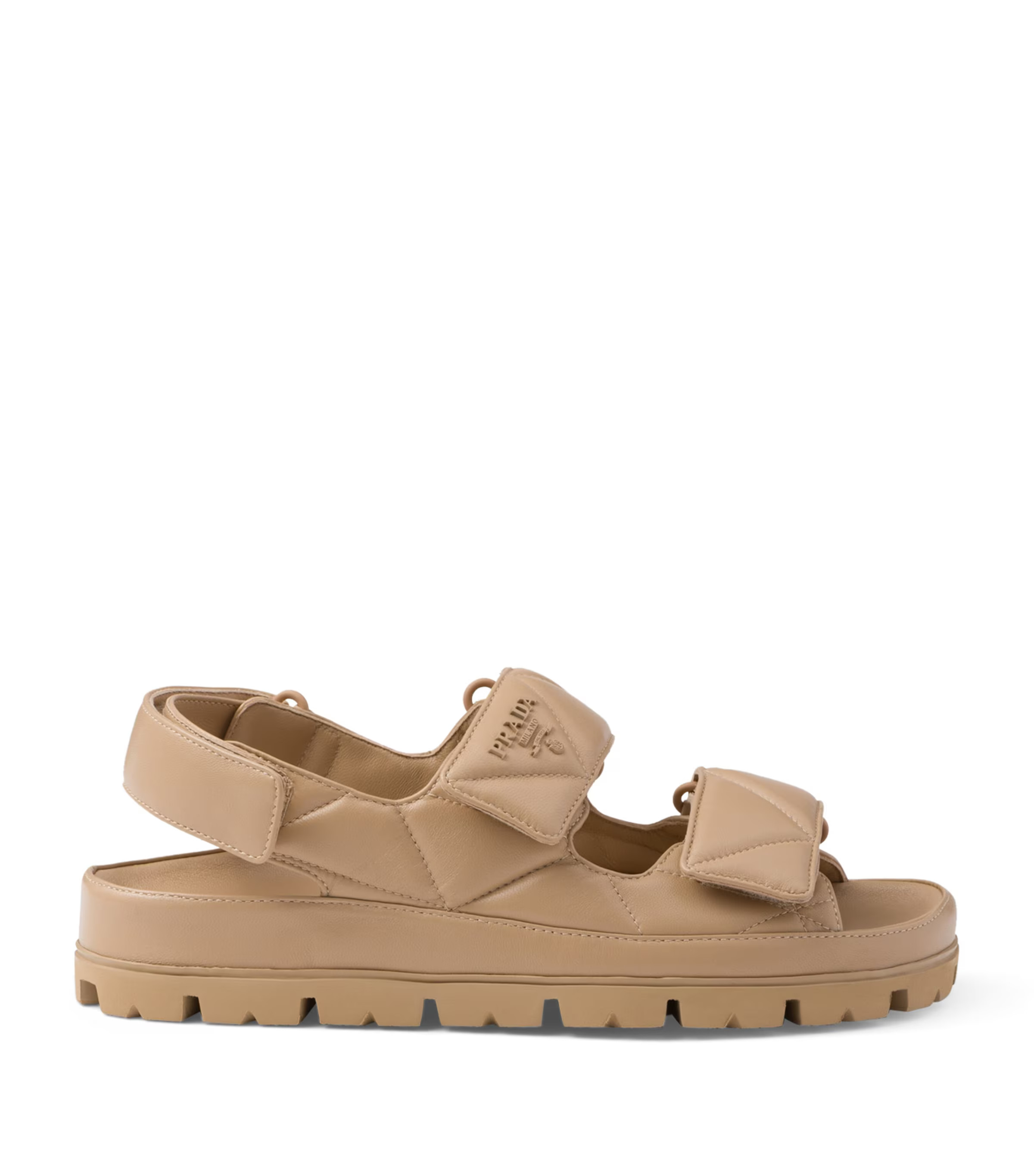 Prada Padded Leather Slingback Sandals | Harrods