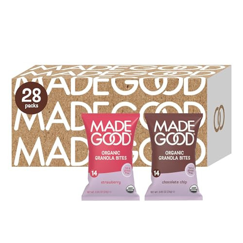 MadeGood Granola Bites Chocolate Chip and Strawberry Variety 28-Pack | Amazon (US)