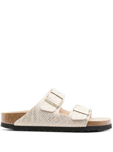 Arizona python-print sandals | Farfetch (US)