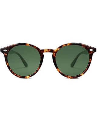 SOJOS Small Round Classic Polarized Sunglasses for Women Men Vintage Style UV400 Lens MAY SJ2113 | Amazon (US)