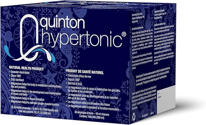 Original Quinton Hypertonic Solution - Filtered Sea Water Hydration - Liquid Minerals with Electr... | Amazon (US)