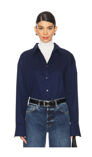 The Everything Shirt in Navy | Revolve Clothing (Global)