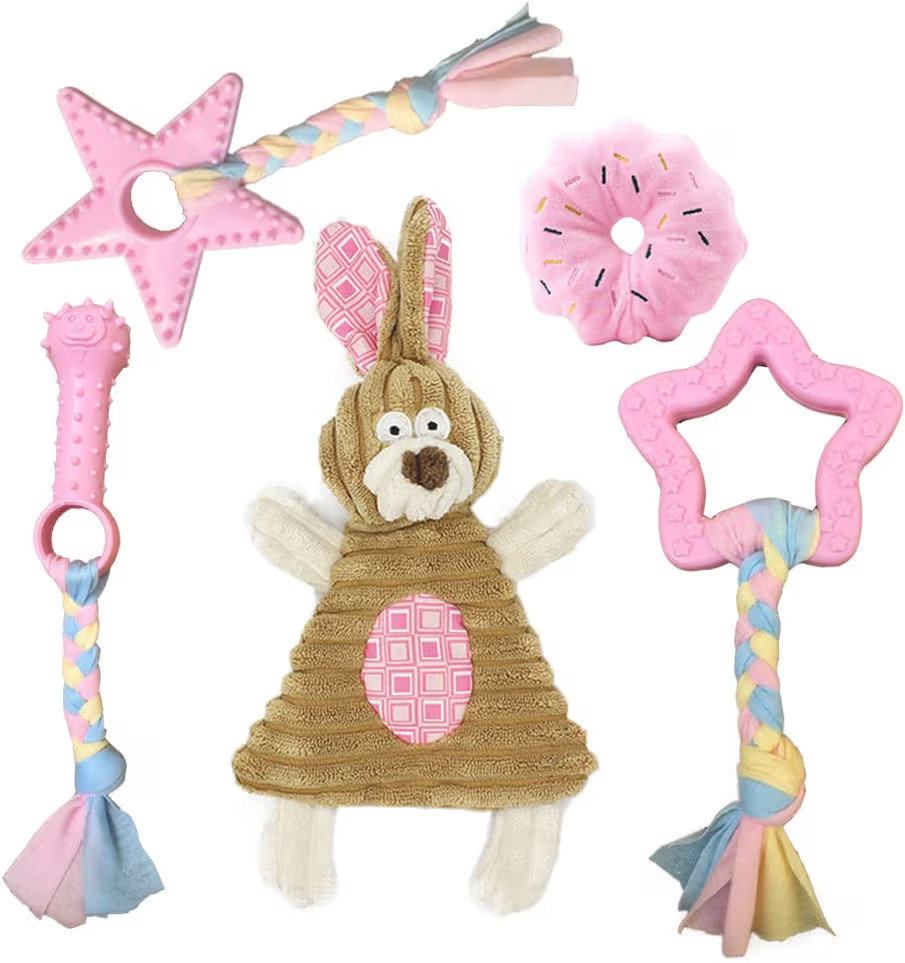 Puppy Toys for Teething, Puppy Chew Toys for Small Dogs, Crinkle Dog Toys Small Breed Boredom and... | Amazon (US)