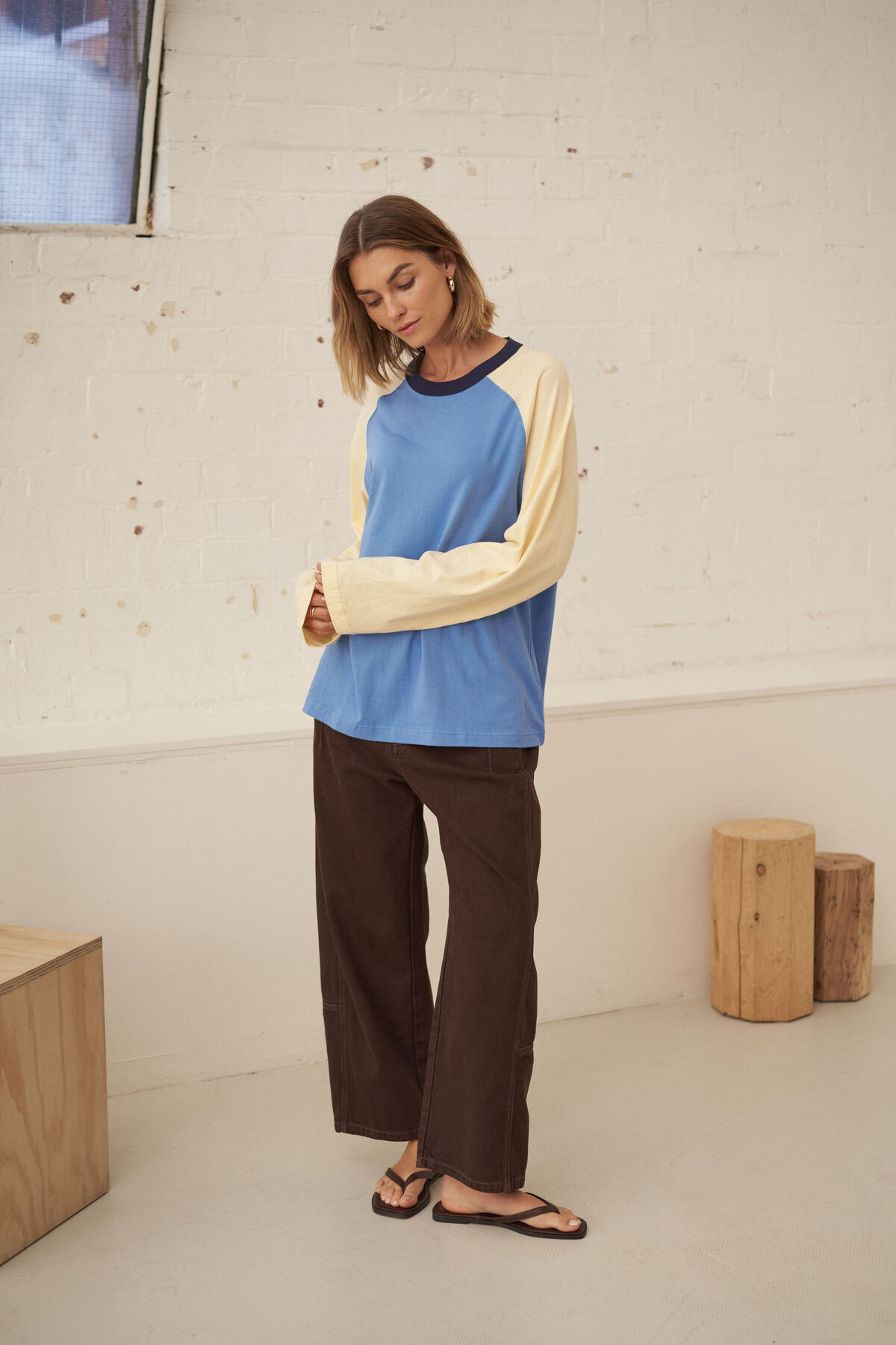 Hadley Long Sleeve Raglan Tee | Ceres Life