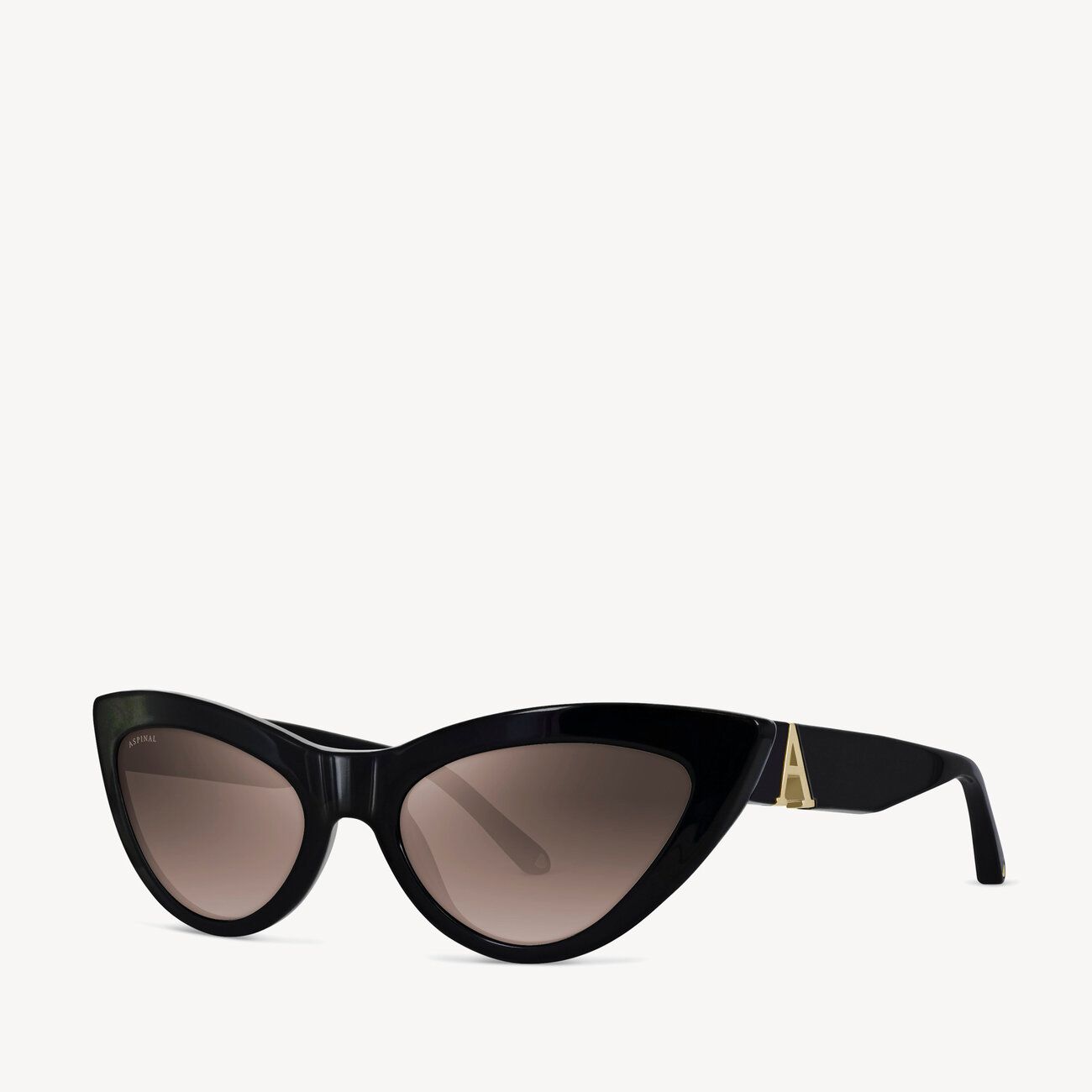 Athena Sunglasses in Black Acetate | Aspinal of London
