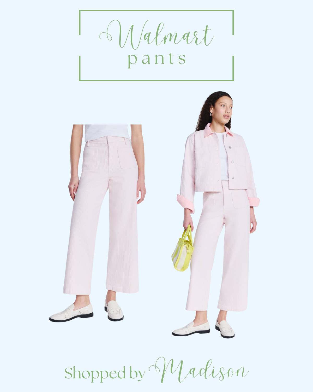 walmart pants, free assembly, pink pants, pink wide leg denim jeans, walmart finds, walmart fashion spring finds 2026 

 #LTKSpringSale #LTKootd #LTKSeasonal