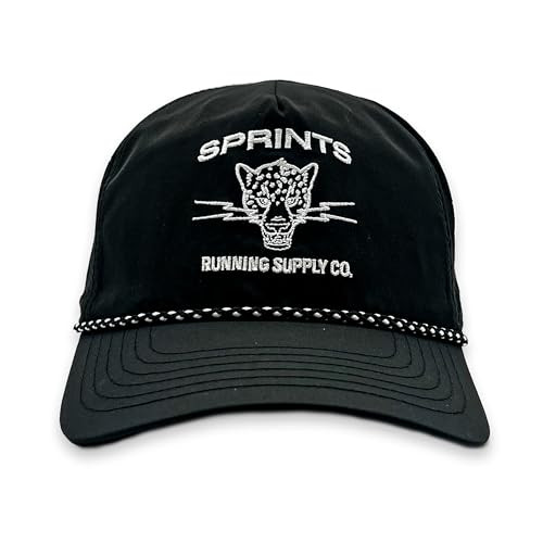 Sprints Semi-Structured EZ Rope Snapback | Lightweight, Quick Dry, Sport Hat, One Size, Unisex (Vault Jag Black) | Amazon (US)