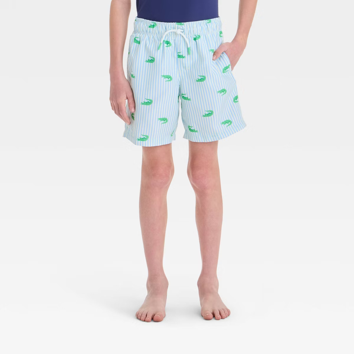 Boys' Crocodile Printed Swim Shorts - Cat & Jack™ Green | Target