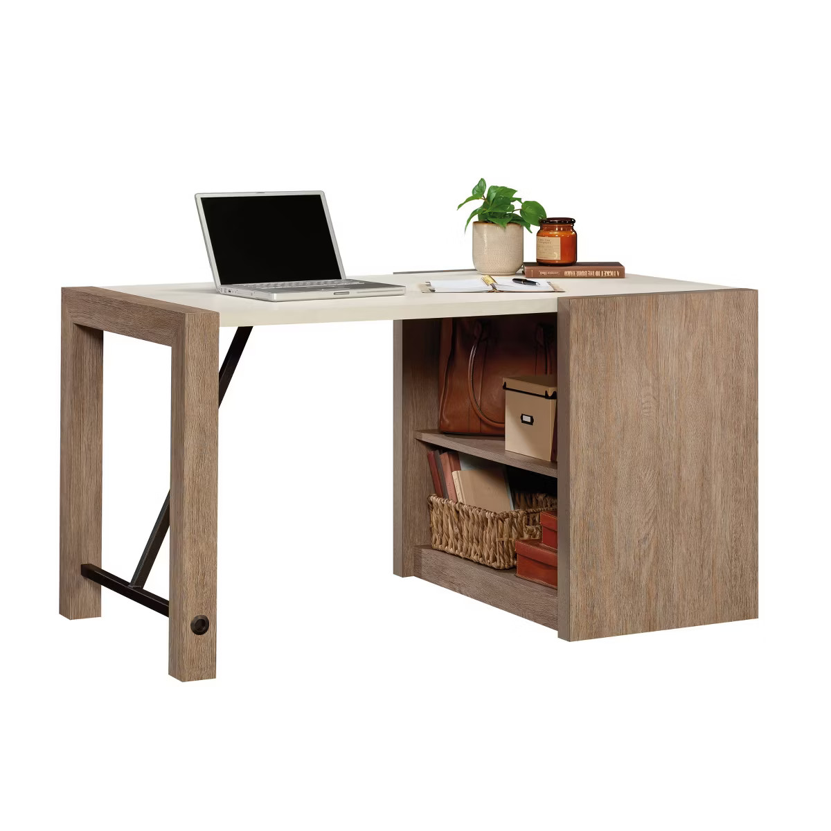 Sauder Dixon City Computer Desk Brushed Oak | Target