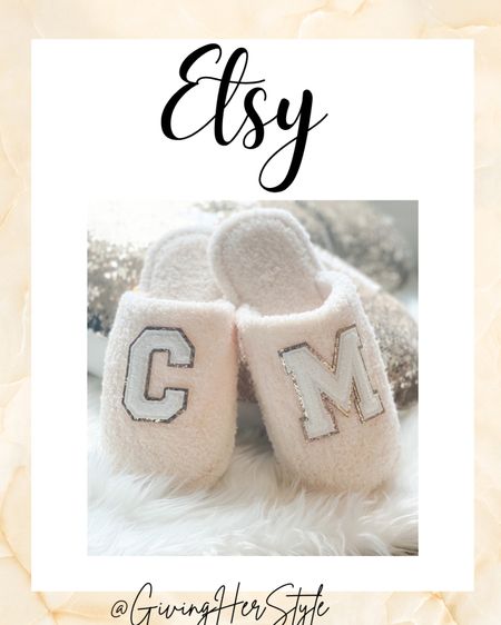 Etsy finds! 
| monogram | custom | chenille patches | patch slippers | Stoney clover dupe | Judith March dupe | bride | pajamas | wedding | slippers | smiley face slippers | happy face slippers | preppy | lightening bolts | Etsy | Etsy finds | loungewear | teen | teen girl | teenager girl | house shoes | gifts for her | valentines | birthday gifts | TikTok | howdy | valentines | Valentine’s Day 

#LTKunder50 #LTKwedding #LTKshoecrush