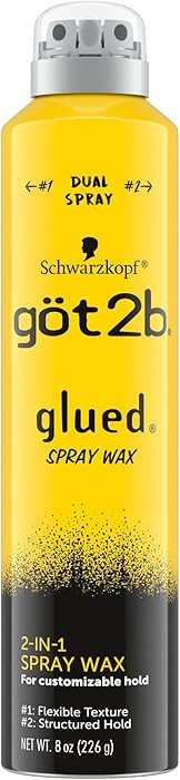 Got2b Glued Spray Wax with 2-in-1 Dual Spray Nozzle, 8 oz | Amazon (US)