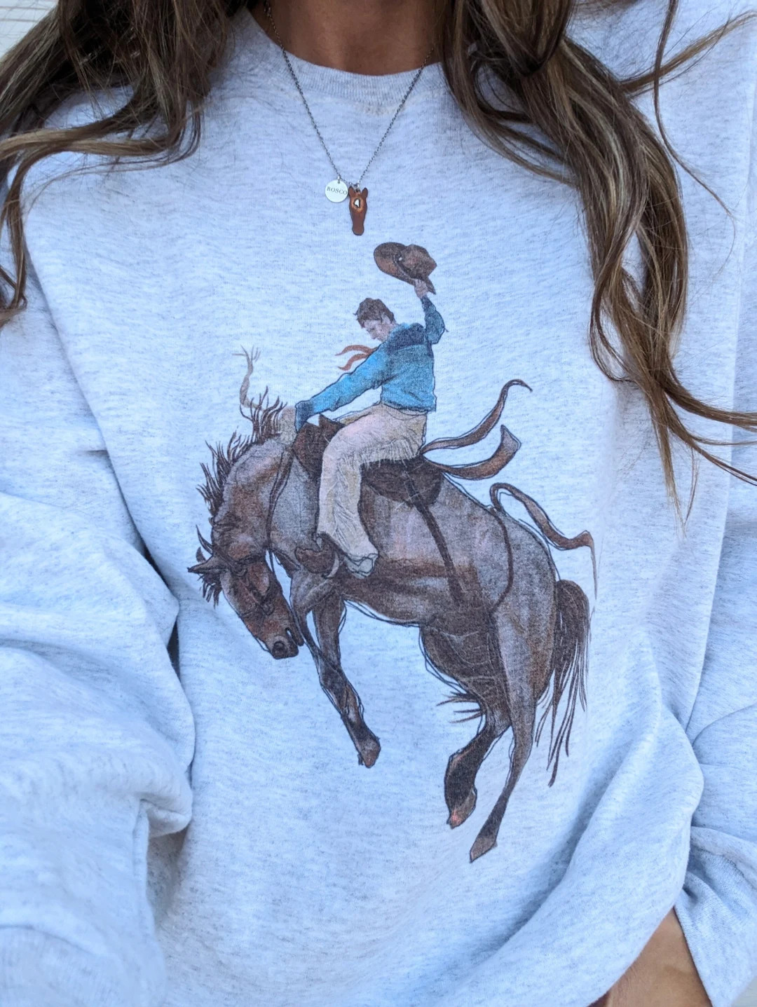 Western Bronco Crewneck Sweatshirt / Tshirt - Etsy | Etsy (US)