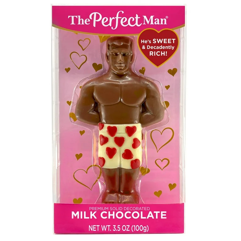 The Perfect Man Solid Decorated Milk Chocolate, 3.5 oz | Walmart (US)