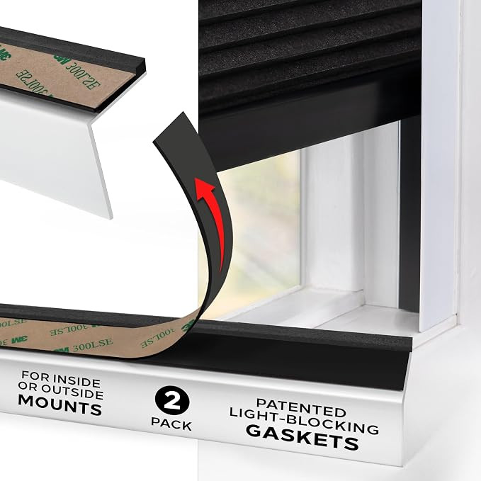 Sleepy Time Tracks Light Blockers for Blinds - Orignal Light Blocking Strips for Blinds, Easy to ... | Amazon (US)