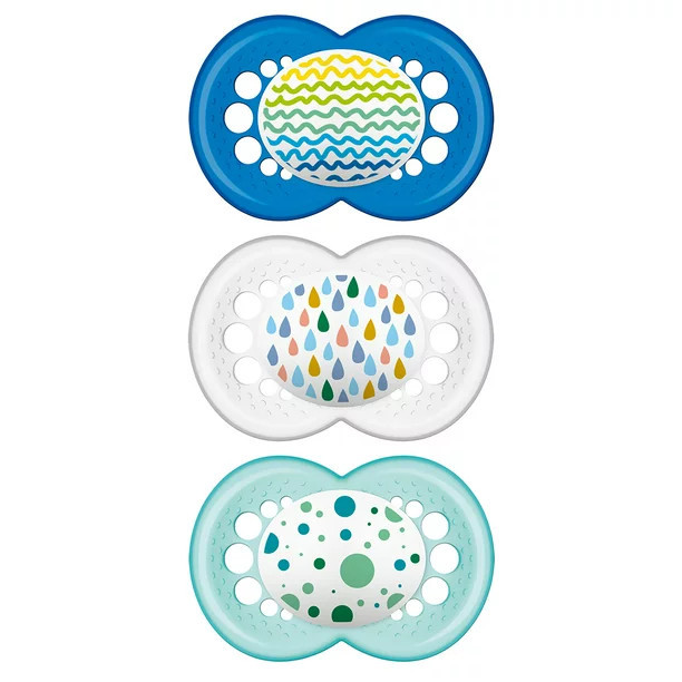 MAM Trends Pacifier, 6-16 Months, Boy, 3 pack | Walmart (US)