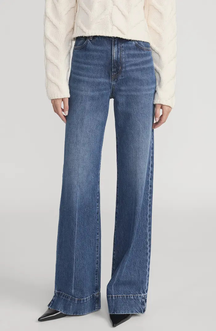 FRAME The Slice High Waist Flare Jeans | Nordstrom | Nordstrom