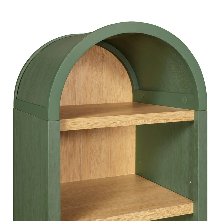 Better Homes & Gardens Juliet Narrow Arch Bookcase, Deep Green Finish | Walmart (US)