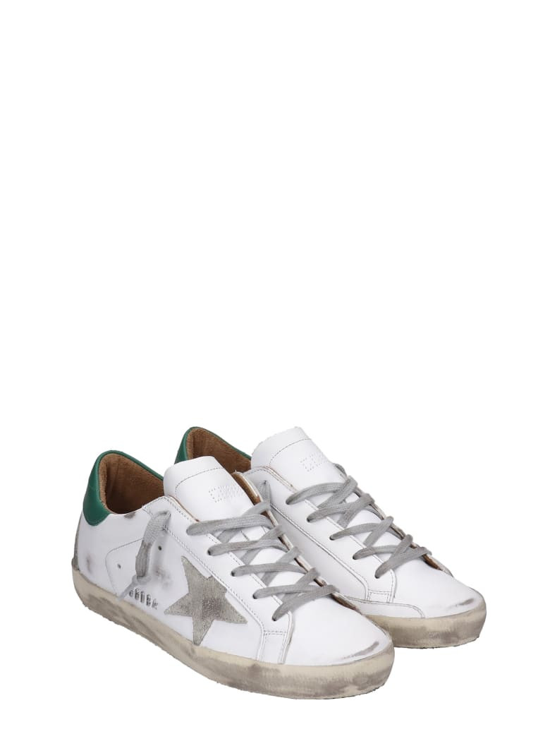 Golden Goose Superstar Sneakers In White Leather | Italist