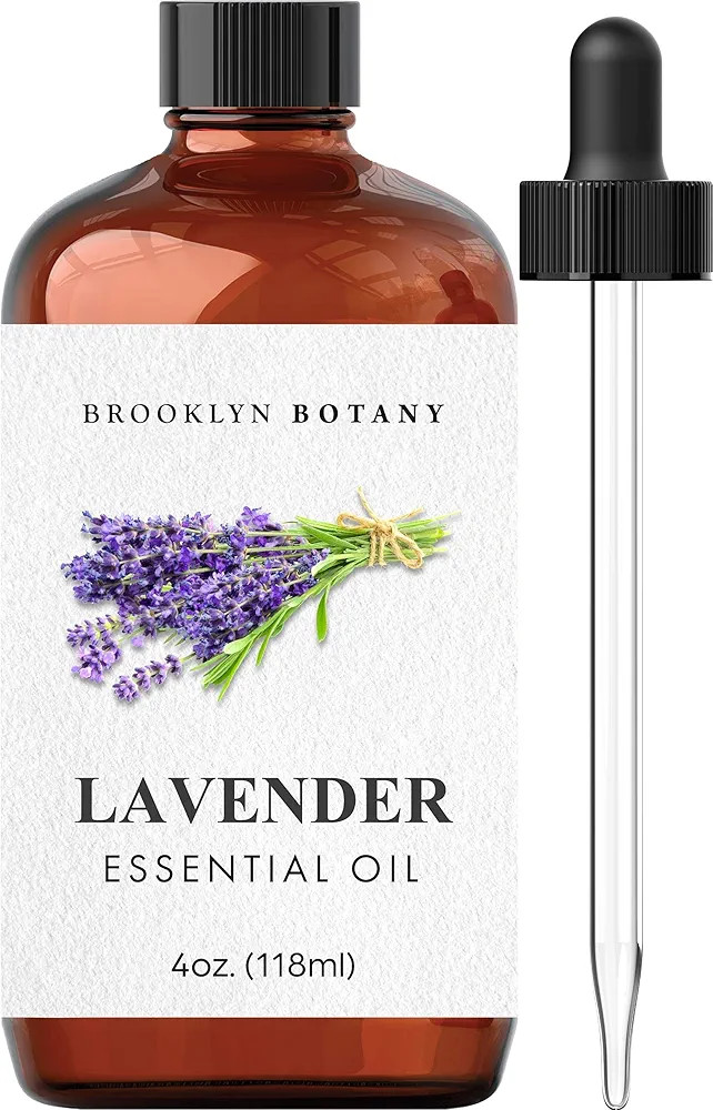 Brooklyn Botany Lavender Essential Oil - Huge 4 Fl Oz - 100% Pure and Natural - Premium Grade wit... | Amazon (US)