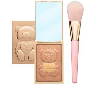 Too Faced Teddy Bare Bare It All Bronzer with P owder Brush | QVC
