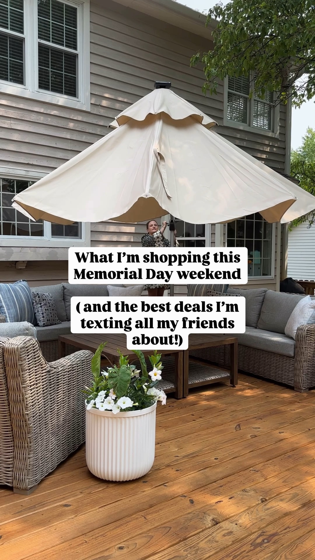 The actual cart breakdown - what I'm buying, what I'm recommending, and the sales I think are worth the hype. Outdoor conversation sets, new planters, an umbrella upgrade, barstools and a couple of indoor and outdoor rug deals I couldn't pass up. All linked. PS - our current patio set is out of stock but linking a very similar option that’s over $100 off!👏🏻👏🏻👏🏻
@Lowe's 


memorial day haul, memorial day shopping, memorial day sale, outdoor furniture, patio refresh, memorial day weekend, outdoor furniture sale, patio umbrella, outdoor sectional, what im buying, memorial day deals, outdoor sale, patio essentials, summer ready

#LTKHome #LTKSaleAlert