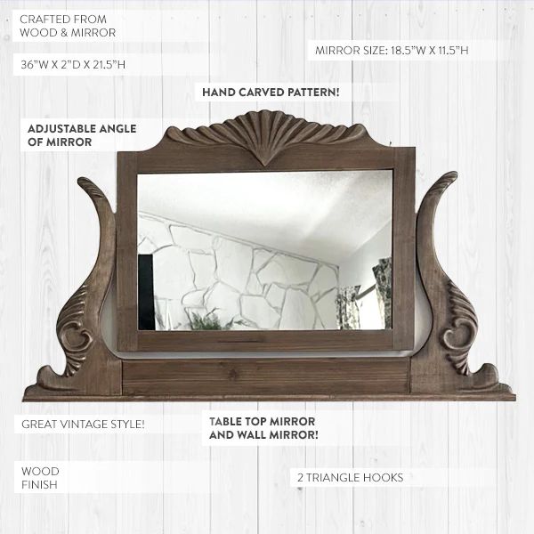 Wood Frame Mirror - Decor Steals | Decor Steals