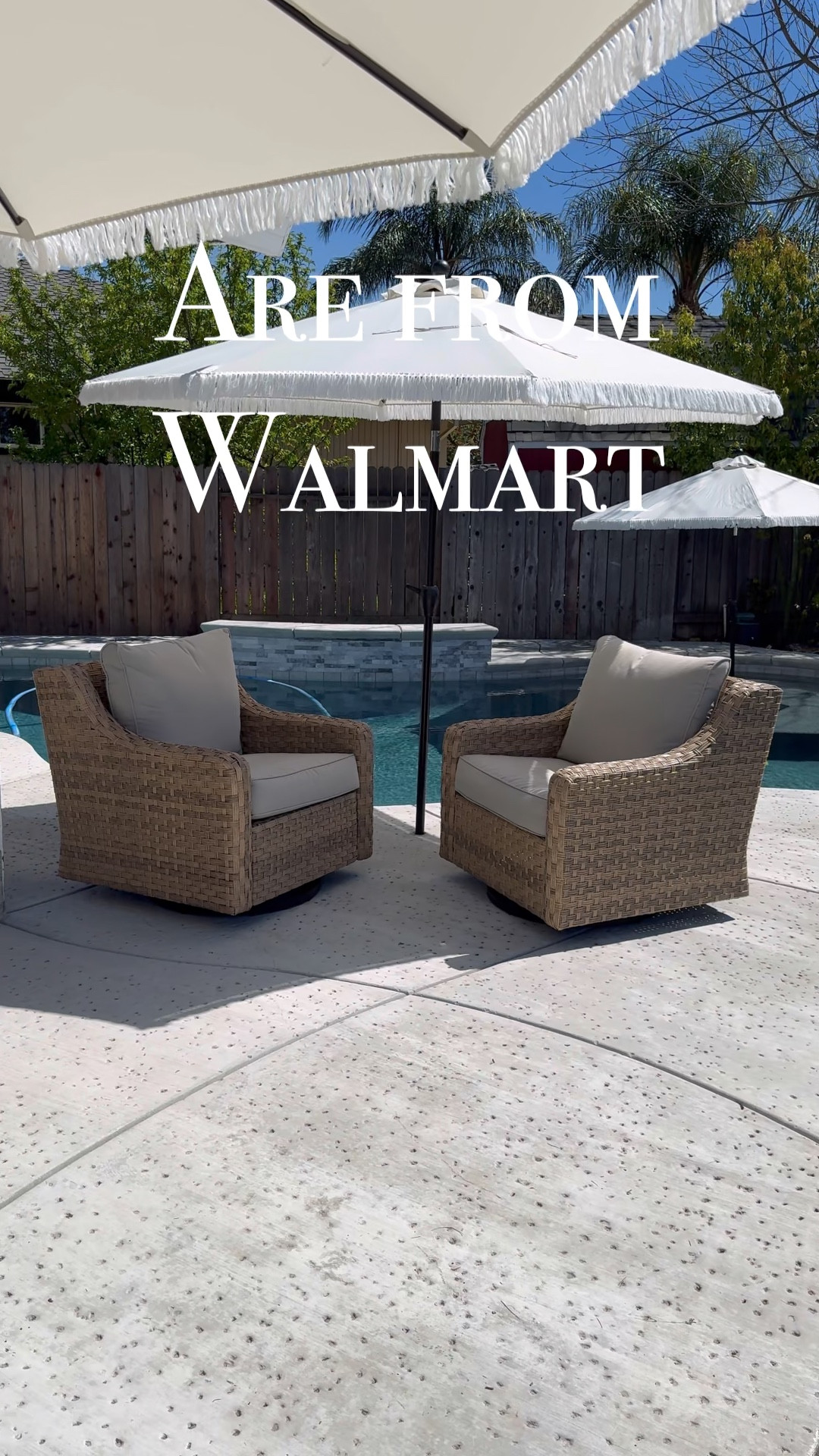 Boost your outdoor style and comfort with the Better Homes and Gardens River Oaks Outdoor Swivel Gliders, Set of 2, Natural, the perfect place to gather outdoors with family and friends. Engineered to brave the elements, the robust weather-resistant wicker and sturdy steel frames stand the test of time. The unique swivel glider function enhances usability, promoting effortless conversations and comfort. The neutral beige polyester cushions feature 3M Scotchgard™ treated fabric and weather-resistant fiberfill. A beautifully hand-woven basket weave pattern in a natural wicker covers the durable e-coated steel frame, perfectly paired to protect your patio furniture from the outdoor elements. The River Oaks outdoor swivel glider lounge chairs are the perfect complement to your outdoor patio, deck, or porch. The Better Homes & Gardens River Oaks Outdoor Swivel Gliders include weatherproof and durable outdoor covers to protect your outdoor furniture against all elements. Assembly is required.

#LTKhome #LTKSeasonal #LTKVideo