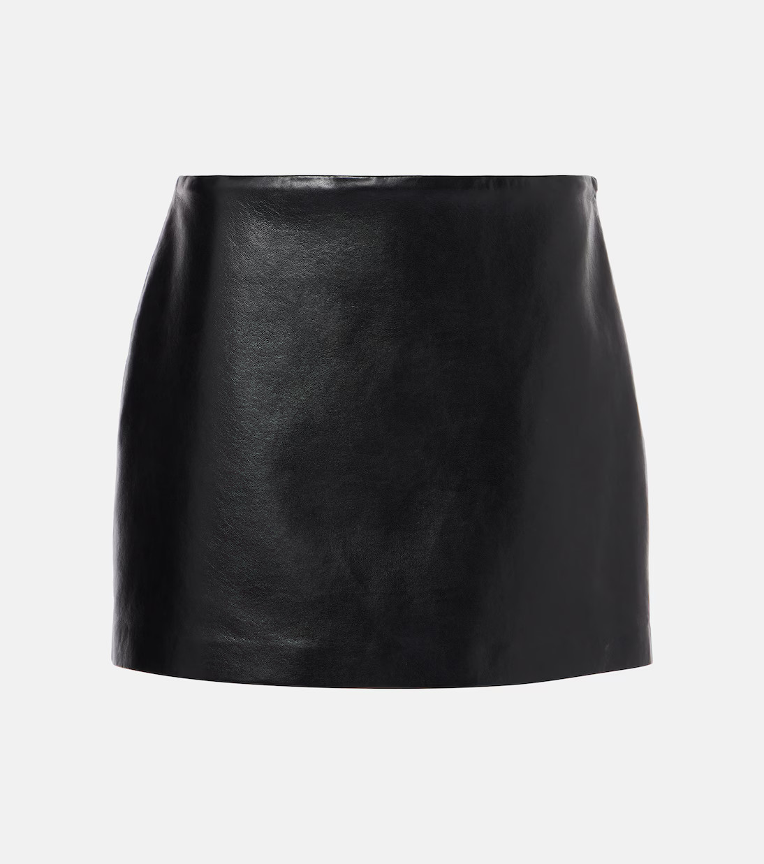 Agda leather-trimmed miniskirt | Mytheresa (US/CA)