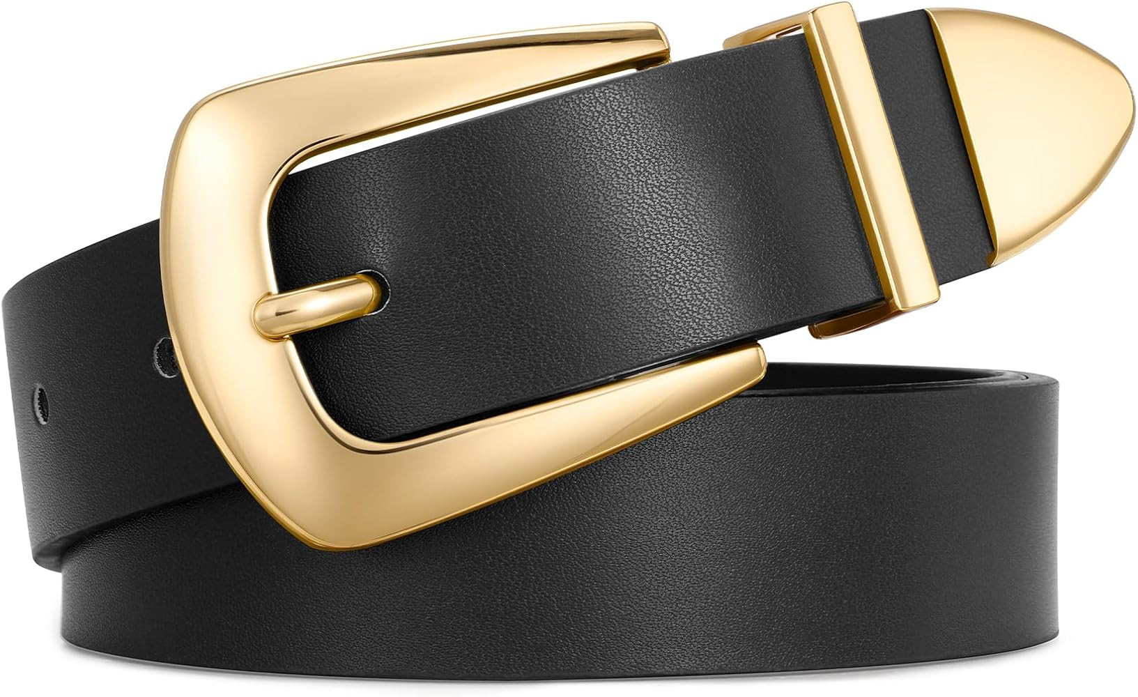 WHIPPY Women Leather Belt for Jeans Pants Dresses Fashion Ladies Western Leather Belt | Amazon (US)