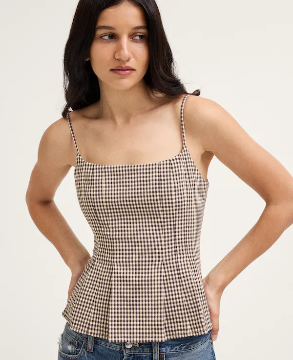 Darted Peplum Cami Top | Madewell